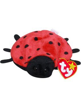 Adorable Lucky the Ladybug Beanie Baby - Collectible Plush Toy, Small Size
